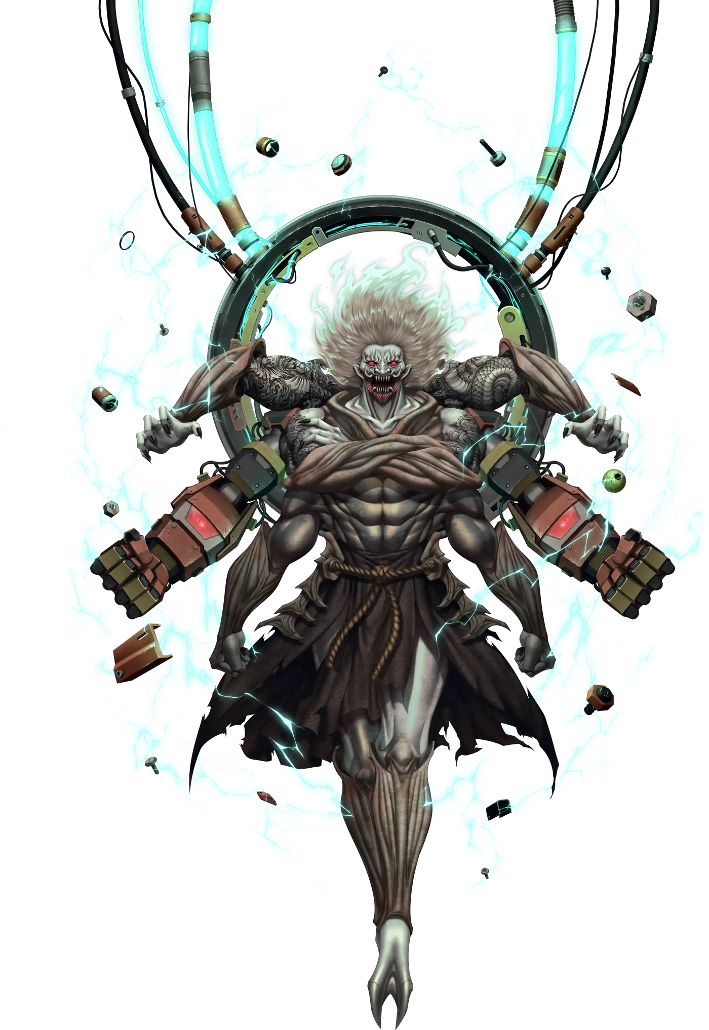 Ashura — colossal figure in shadow